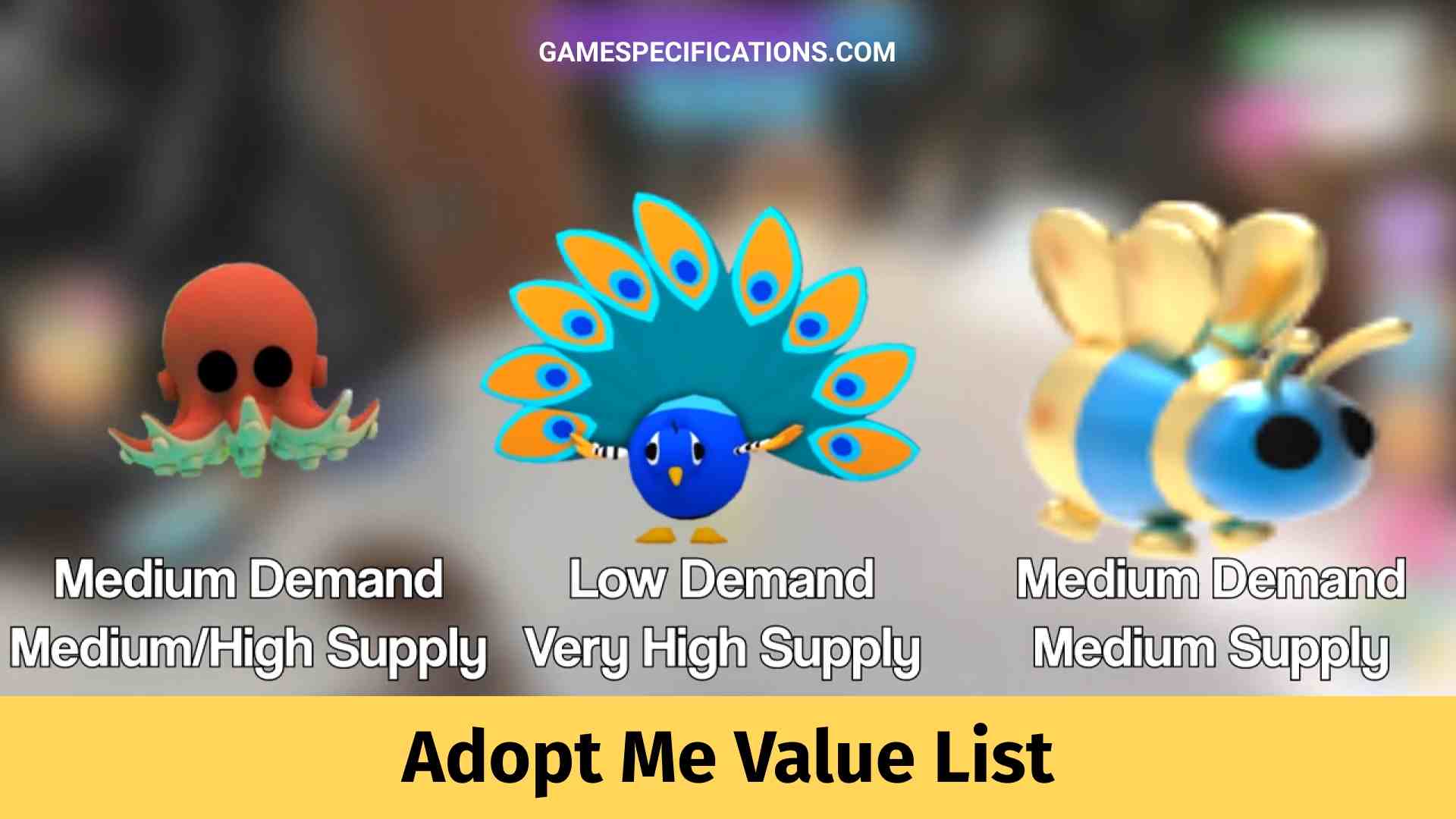 The Complete Adopt Me Value List [2023] - Game Specifications